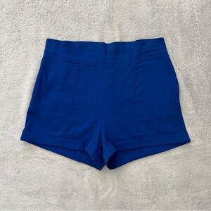 Pinup Couture by Laura Byrnes Black Label Size XL Blue High Waisted Shorts